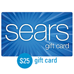 SEARS<sup>&reg;</sup> $25 Gift Card</u>